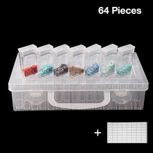 64 Lattices Dismountable Diamond Painting Accessories with Bottles Container Storage Box Diamant Cross Stitch Cases Home Storage 2024 - buy cheap