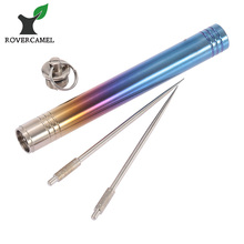 Rover Camel Ultralight Titanium colorful toothpick case with 2pcs Polished toothpick waterproof eco-friendly toothpick storage 2024 - buy cheap