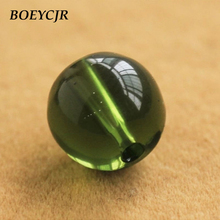 BOEYCJR 6A Quality Natural Moldavita Stone Crystal Beads For Jewelry Making 5/6/8/10/12/14mm Beads For DIY Bracelet&Necklace 2024 - buy cheap