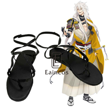 Touken Ranbu Online Kogitsunemaru Cosplay Shoes Black Sandals Custom Made 2024 - buy cheap