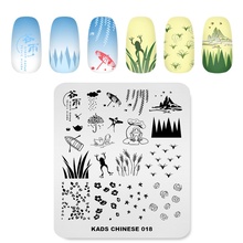 New Arrival Chinese Spring Scenery Nail Art Stamping Templates Manicure Printing Plates for Stamping Stencil Nails Accessories 2024 - buy cheap