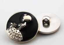 16mm, 21mm, 25mm Free Shipping Best Quality Black Princess Decoration Button Oiled Clothes Accessary 2024 - buy cheap