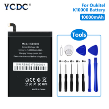 10000mAh Battery For Oukitel K10000 Batterie Li-polymer Bateria Accumulator Mobile Phone Replacement Batteries + Free tools 2024 - buy cheap