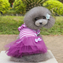 Новинка 2018, модное весенне-летнее платье для питомцев и щенков, платья для принцессы Тедди, красивые платья для маленьких собак, подходящая Одежда для питомцев 2024 - купить недорого