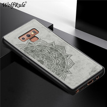 Capa para celular samsung galaxy note 9, capa dura para telefone samsung note 9 com textura de tecido tpu macio e da samsung note 9" 2024 - compre barato