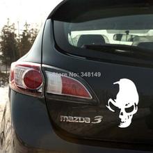 Aliauto Car-styling Funny Car Stickers And Decal Skull Ghost Rider Poacher Reflective Accessories For Volkswagen Polo Golf Kia 2024 - buy cheap