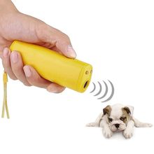 Cão de estimação repeller anti barking parar dispositivo treinamento casca treinador led ultra sônico 3 em 1 anti latindo ultra-sônico sem bateria 2024 - compre barato