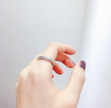 925 Sterling Silver Simple Open Finger Rings For Women Girl Korean Thai Silver Adjustable Rings S-R409 2024 - buy cheap