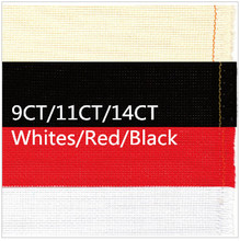 Холст для вышивки крестиком 200x100 см, Фабричный магазин, ткань Aida 9CT, 11CT или 14CT, ткань белого, красного или черного цвета или другого размера 2024 - купить недорого