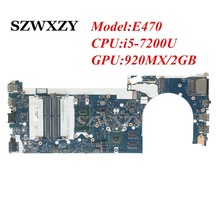 FRU: 01EN249 For Lenovo ThinkPad E470 Laptop Motherboard CE470 NM-A821 With i5-7200U Processor 920MX / 2GB GPU DDR4 2024 - buy cheap