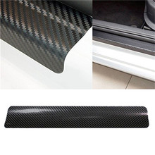 4PCS 60cm x 6.7cm Car Stickers Universal Sill Scuff Anti Scratch Carbon Fiber Auto Door Sticker Car Accessories Styling 2024 - buy cheap