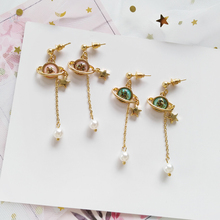 Pendientes de perlas con estrellas doradas para mujer, aretes de borla, joyería 2024 - compra barato