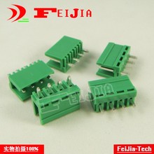 Free shipping(50pcs/lot) HT3.96-4P Straight Pin  Screw Terminal Block Connector 3.96mm Pitch 4 Pins Socket 2024 - buy cheap
