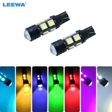 LEEWA 100pcs T10 8 SMD + 1.5W Led Lens W5W High Power Led Indication Car Signal LED Lights White,Red,Yellow,,Ice blue #CA1826 2024 - buy cheap