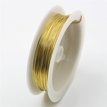 1 Roll Gold Silver Color Copper Wire 0.2mm 0.3mm 0.4mm 0.5mm 0.6mm 0.7mm 0.8mm 1mm Pick Up Size DIY Jewelry Beading Wire Supply 2024 - buy cheap