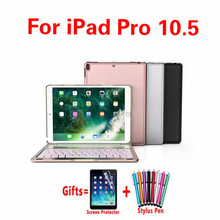 For iPad Pro 10.5 Tablet Backlight Aluminum Bluetooth Keyboard case Cover For iPad 10.5 Pro A1701 A1709  Smart funda+ Pen + Flim 2024 - buy cheap