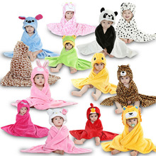 Free shipping Designs Hooded Animal modeling Cloak Baby Bathrobe/Cartoon Baby Towel/Character kids bath robe/infant bath towels 2024 - buy cheap