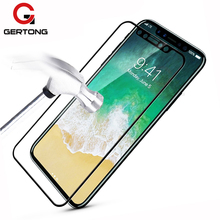 GerTong For iPhone X 8 7 6 6S Plus XR XS Max Tempered Glass Full Cover Screen Protector For iPhone 8 7 6 5 5S SE Toughened Film 2024 - buy cheap