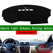 Double Layer Car Stickers For mazda 3 2006 2007 2008 2009 2010-2012 Dashboard Cover Car Accessories Interior Anti-UV Car Decals 2024 - buy cheap