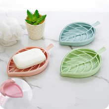 2pcs Leaves Drainage Organizer Soap Dish Container PP Plastic Soap Box Plate Holder Tray for Toilets Bathroom Accessories 2024 - buy cheap