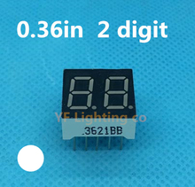 WHITE 0.36 inch 7 Segment LED Display  2 Bit Digital Tube 0.36" 0.36in Common ANODE(Nixie tube) 2024 - buy cheap