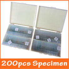 200pcs Professional Lab Laboratory Plant Animal Insect Specimen Glass Prepared Microscope Slides for Biological Microscope 2024 - buy cheap