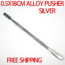 New Arrive Silver 2pcs Retail Nail Scrubs Professional Manicure Stick Nail Cuticle Stick Spoon Cut Manicure Nail Pusher 2024 - buy cheap