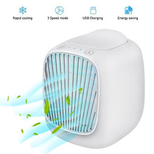 New Mini USB Air Cooler Home Desktop Small Refrigeration Air Conditioning Portable Mobile Humidification Water Cooling Fan 2024 - buy cheap