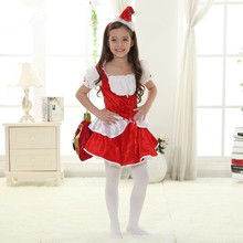red christmas dress for girls funny christmas costumes for kids girls christmas apparel christmas performance new year gift 2024 - buy cheap