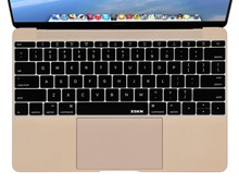 XSKN English Language Ultra-thin Silicone Rubber Keyboard Cover Skin Protector for MacBook 12 inch, US Layout, 5-color available 2024 - buy cheap