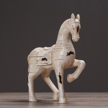 Sculpture Statue Resin Horse Nordic Home Crafts European Style Home Decoration Accessories Living Room Office Ornaments 2024 - buy cheap