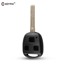 KEYYOU 3 Button Car Remote Key Shell Replacement For Toyota RAV4 Corolla For Lexus ES300 RX300 Key Fob Case TOY48 46mm Blade 2024 - buy cheap