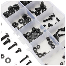 Hot Sale 150Pcs M2 M2.5 M3 M4 M5 Nylon Hex Screw Bolt Nut Standoff Assortment Spacer Kit Black 2024 - buy cheap