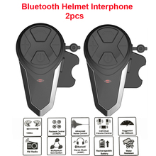 Intercomunicador para casco de motocicleta, interfono con Bluetooth, manos libres, Radio FM, impermeable, 2 BT-S3, 1000M 2024 - compra barato