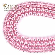 New Pink Hematite Round Beads Natural Stone Spacer Loose Beads For Jewellery Making Diy Bracelets Necklace Gives Best Friend 2024 - buy cheap