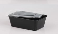 Microwavable Food Container with Lid Bento Box, Black with lid ,Set of 50pcs 2024 - buy cheap