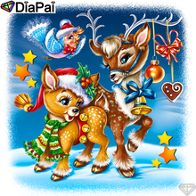 DiaPai 100% Full Square/Round Drill 5D DIY Diamond Painting "Christmas deer" Diamond Embroidery Cross Stitch 3D Decor A19386 2024 - buy cheap