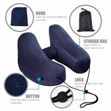 H форма Подушка для путешествий для самолета надувная подушка для шеи аксессуары для путешествий 4 цвета удобные подушки для сна домашний текстиль 2024 - купить недорого