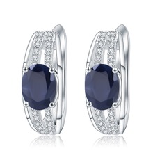 GEM'S BALLET 925 Sterling Silver Gemstone Earrings 3.32Ct Natural Blue Sapphire Classic Stud Earrings for Women Fine Jewelry 2024 - buy cheap