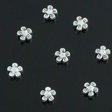 OMH wholesale jewelry 150PCS Tibetan silver flower spacer beads suitable for European and American jewelry/Free shipping ZL238 2024 - buy cheap