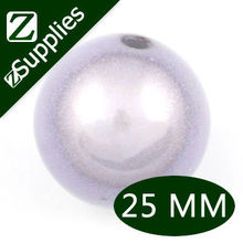Best sale 25mm Lavender Round Shinning Miracle Beads, Wholesale Colorful Acrylic Perle Magique 2024 - buy cheap
