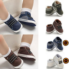 0-18M Newborn Baby Soft Sole Crib Shoes Boys Kids Solid Casual Summer Lace-Up Ankle Boots Sneakers 2024 - buy cheap