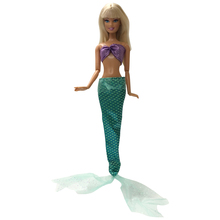 NK One Set Princess Doll Dress Similar Fairy Tale Mermaid Tail Wedding Dress  Gown Party Outfit For Barbie Doll Best Girls' Gift 2024 - buy cheap