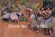 Reprodução de pintura a óleo em tela de linho, cenário do balé 3 de caixa de bordar tesoura, frete grátis, artesanato, qualidade do musculação 2024 - compre barato