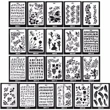 21pcs\lot New Bullet Journal Stencil Set DIY Drawing Painting Template Stencil Diary 2024 - buy cheap