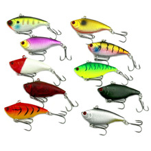 10pcs 3D Eyes Diving VIBE Fishing Lures Bait Lipless Swimbait Crankbait 10g/6cm YS-BUY 2024 - buy cheap