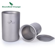 Caneca 30 ml de titânio sem bordas, parede dupla com filtro, conjunto portátil para chá e café ao ar livre, acampamento 2024 - compre barato