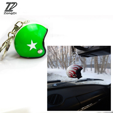 ZD 1Pcs Car styling Key Chain Motorcycle Safety Helmet Bike For Skoda Octavia A5 A7 2 Fabia Yeti BMW E60 F30 X5 E53 X1 Inifiniti 2024 - buy cheap