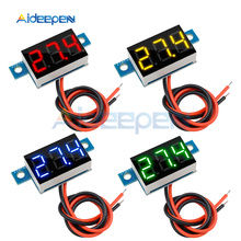 1Pcs Mini 0.36 inch Mini LED Display Voltmeter DC 3.3V-17V 2 Wires Digital Voltage Meter Red/Blue/Green/Yellow Digital Display 2024 - buy cheap