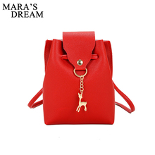 Mara's Dream Small Bag Women Deer Bucket Bag Handbags Ladies Satchel Mini Shoulder Messenger Bags Simple Design Crossbody Bags 2024 - buy cheap